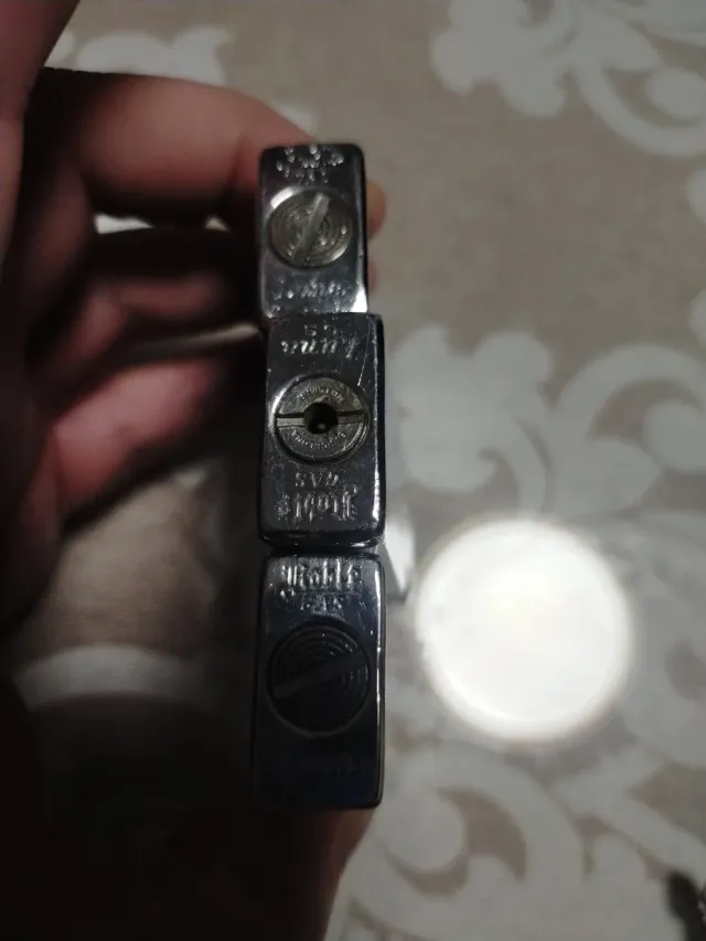 Lote de 3 mecheros plateados dunhill