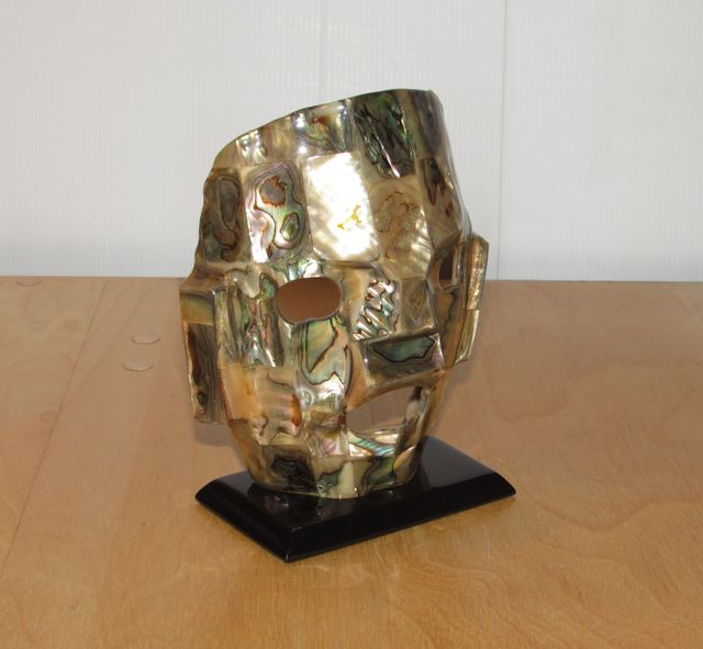 Máscara maya funeraria mexicana México abulón