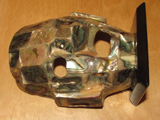 Máscara maya funeraria mexicana México abulón