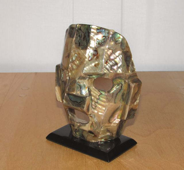 Máscara maya funeraria mexicana México abulón