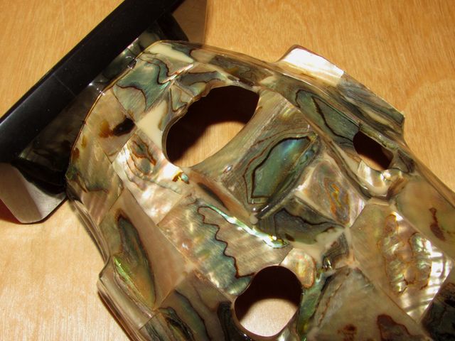 Máscara maya funeraria mexicana México abulón