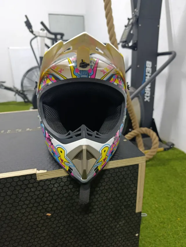 Casco Motocross Diseño Divertido
