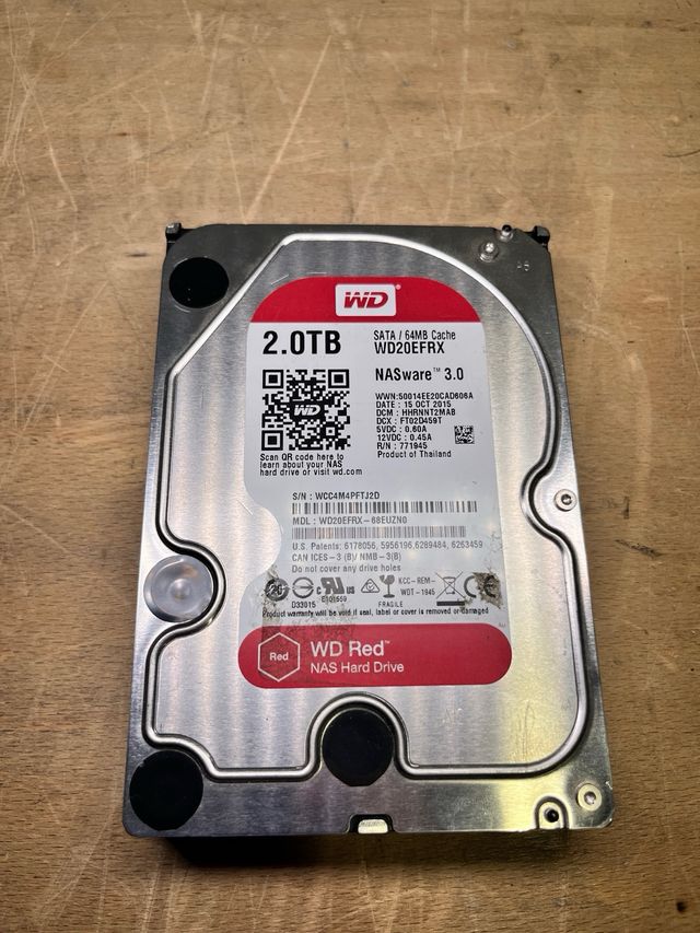 Disco Rígido WD 2TB NASware 3.0