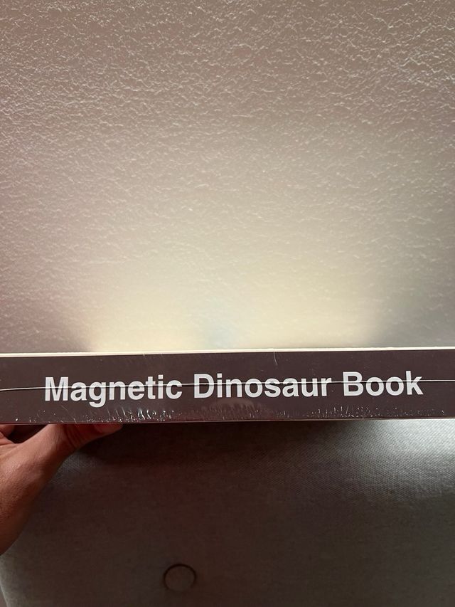 Cajita para juego de fichas y dinosaurios.