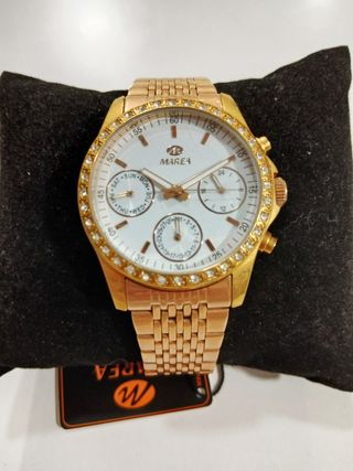 Reloj Skyline Mujer Dorado y Marrón