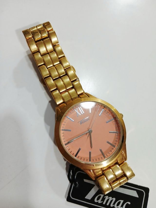 Reloj Skyline Mujer Dorado y Marrón