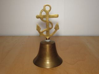 Antigua campana llamador ancla náutica naval