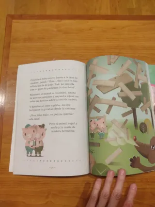 Lote cuento de los tres cerditos y "Busca"