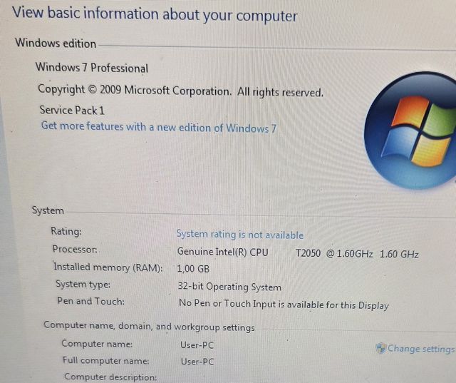 Portátil Toshiba Satellite A110-180