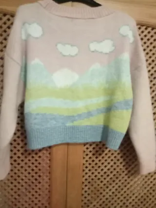 Jersey estampado paisaje pastel