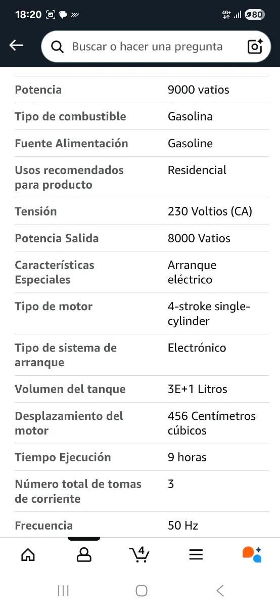 Generador Goodyear 8.000W Gasolina
