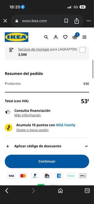 Escritorio Ikea 140cm + Patas