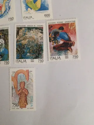 Lotto 6 Francobolli Italiani 1994