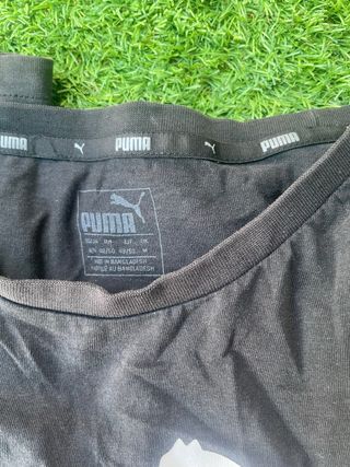 Camiseta Puma Negra Logo Grande