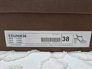 Sandalias de tacón con estampado