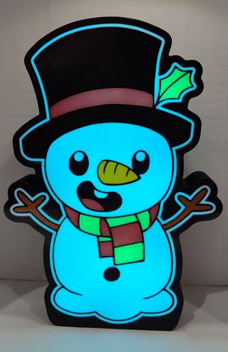 Lámpara LED Muñeco Nieve Navidad 20% DESCUENTO