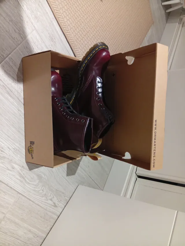 Botas Dr. Martens Rojo Borgoña