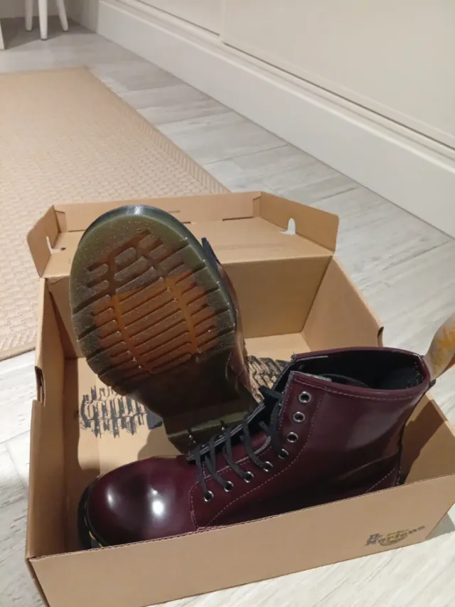 Botas Dr. Martens Rojo Borgoña