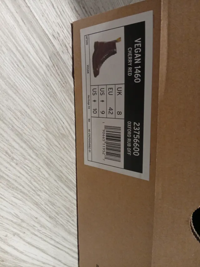 Botas Dr. Martens Rojo Borgoña