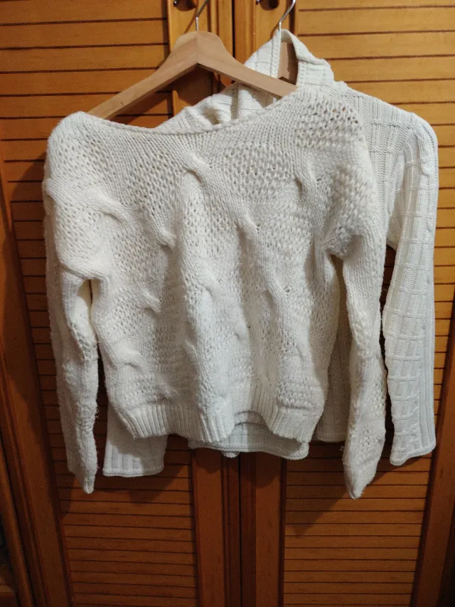 Lote 2 jerseys mujer punto blanco