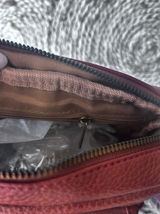 Bolso hombro o cruzado color teja a estrenar .