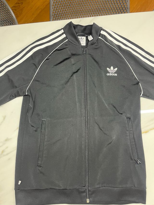 Sudadera Adidas Negra Cremallera talla 13/14 años