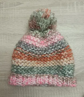 Conjunto gorro y braga cuello niña multicolor