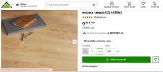 Suelo laminado 8mm Nuevo.30%desc