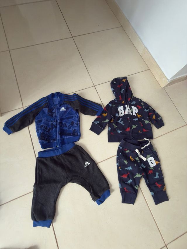Lote Ropa Bebé 0-6m: Chándal Gap + Adidas