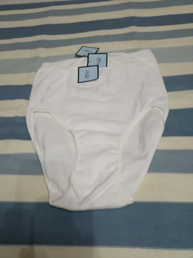 Lote 3 bragas blancas