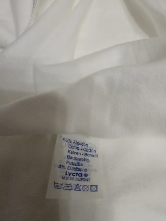 Lote 3 bragas blancas