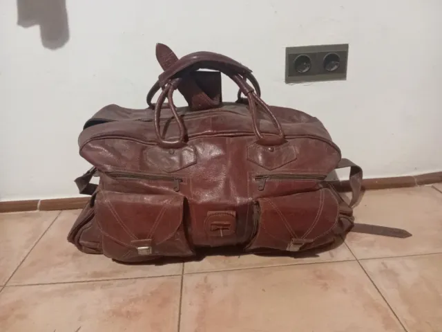 Maleta de viaje de piel