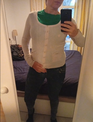 Rebeca H&M Punto Fino Canalé Talla S