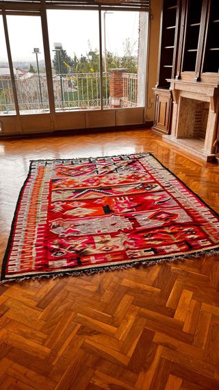 Tappeto Kilim in Lana Multicolore