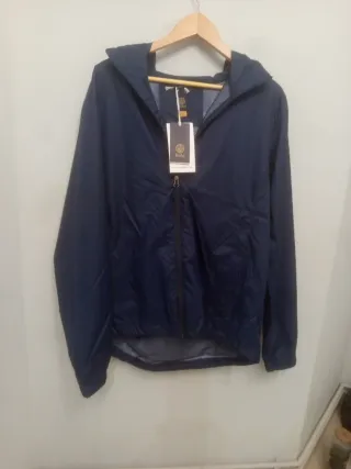 Chaqueta cortavientos Reld con capucha azul