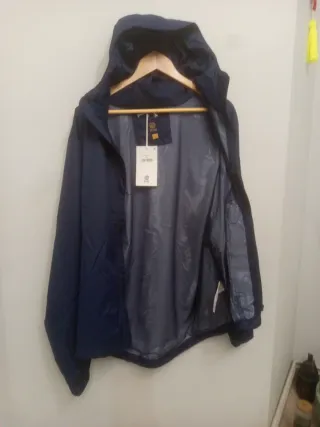 Chaqueta cortavientos Reld con capucha azul