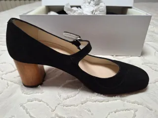 Sandalias Farrutx con Tacón Madera Negro