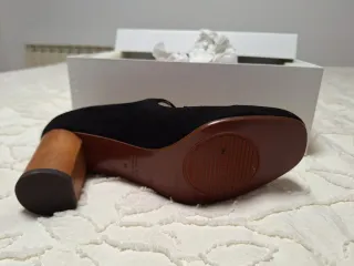 Sandalias Farrutx con Tacón Madera Negro