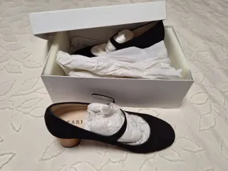 Sandalias Farrutx con Tacón Madera Negro