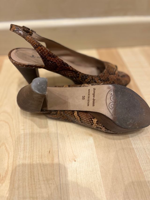 Zapatos tacón Jorge Juan piel serpiente