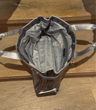 Borsa Armani Argento Logo AJ