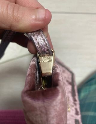 Pochette Patrizia Pepe rosa velluto