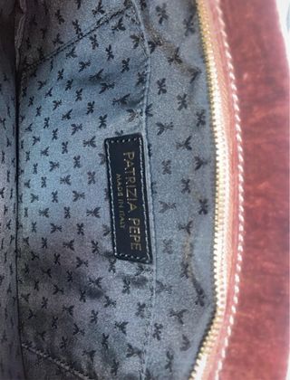 Pochette Patrizia Pepe rosa velluto