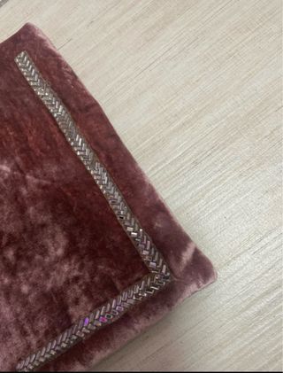 Pochette Patrizia Pepe rosa velluto