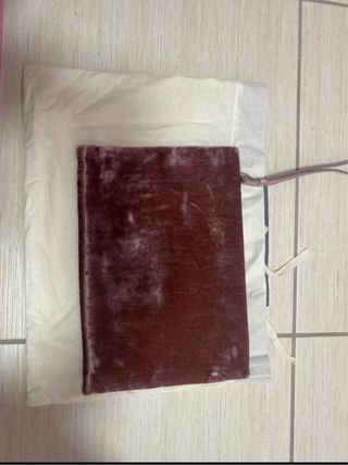 Pochette Patrizia Pepe rosa velluto