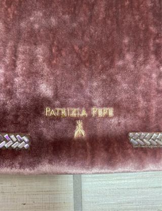 Pochette Patrizia Pepe rosa velluto