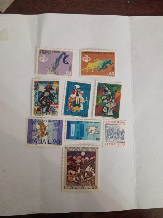 Francobolli Italiani 1974