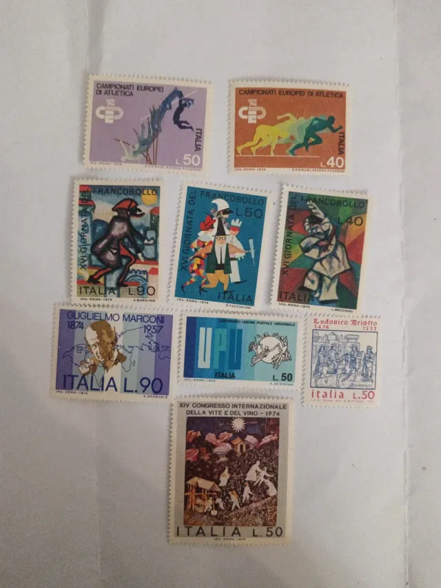 Francobolli Italiani 1974