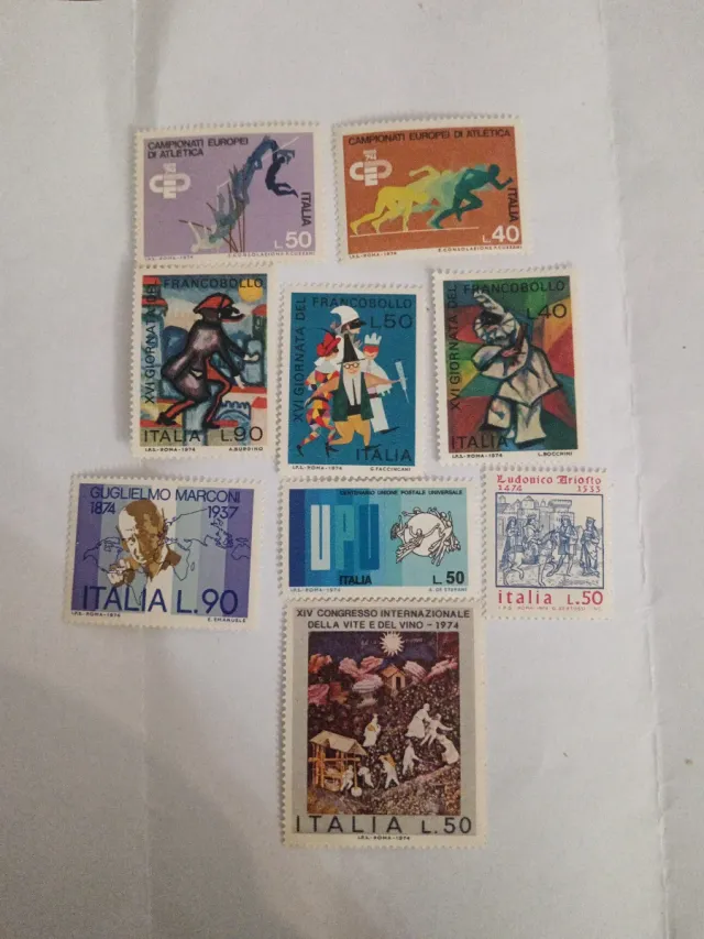 Francobolli Italiani 1974
