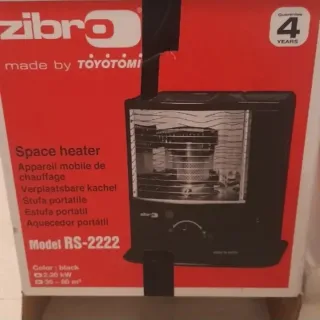 Estufa de parafina Zibro negra